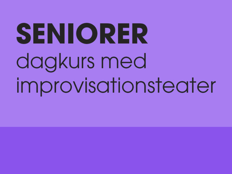 Improvisationsteater för seniorer